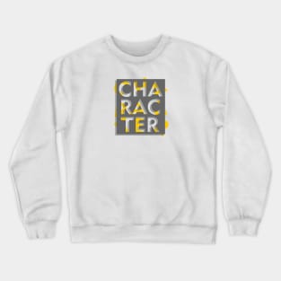 3d effect scrambled letter of character Crewneck Sweatshirt